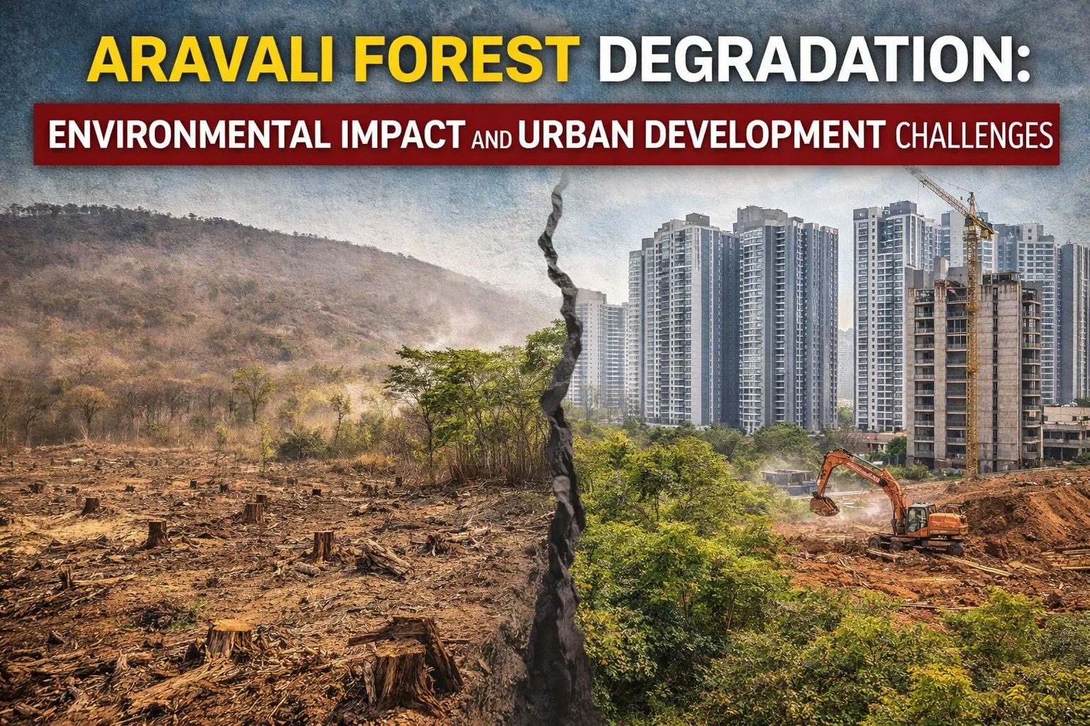 Aravali Forest Degradation: Environmental Impact and Urban Development Challenges