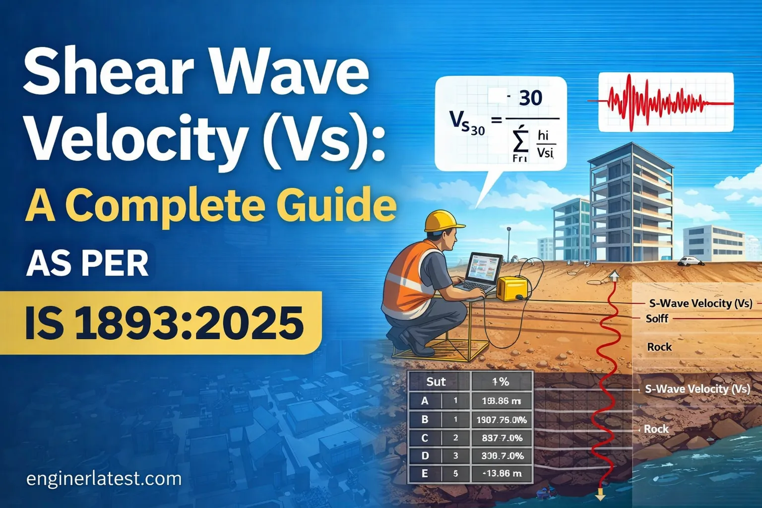 Shear Wave Velocity (Vs): A Complete Guide as per IS 1893:2025
